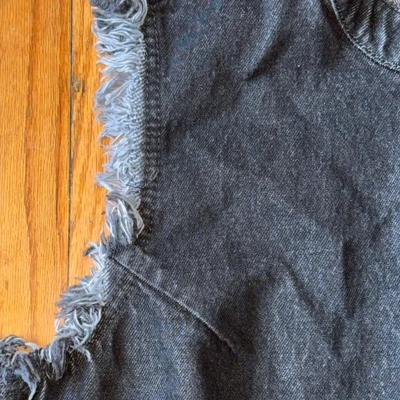 Black denim vest shirt GAP size M - Picture 2 of 8